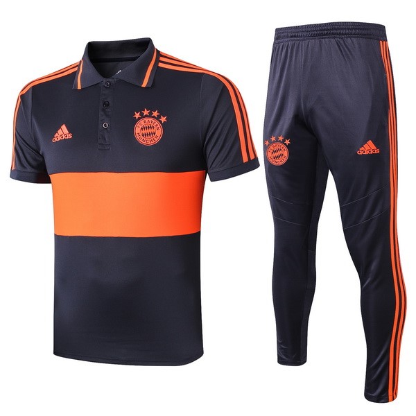 Polo Conjunto Completo Bayern Munich 2019 2020 Naranja Azul